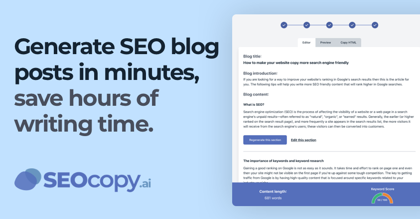 SEOCopy.ai: Generate SEO copy for your website with AI